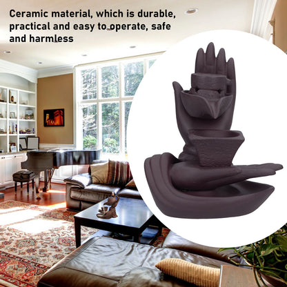Backflow Incense Burner Smoke Waterfall Ceramic Incense Holder Aroma Burner Home Ornament for Bedroom V1294-YM0523-3115210231011