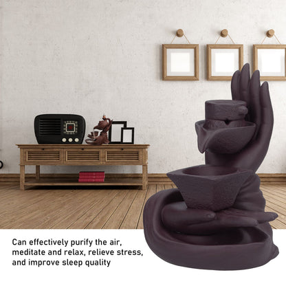 Backflow Incense Burner Smoke Waterfall Ceramic Incense Holder Aroma Burner Home Ornament for Bedroom V1294-YM0523-3115210231011