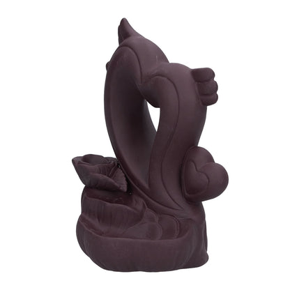 Backflow Incense Burner Smoke Waterfall Aroma Burner Ceramic Incense Holder Ornament for Home Office V1294-YM0523-3115210231211