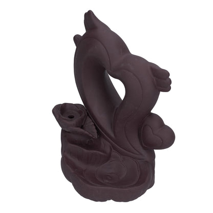 Backflow Incense Burner Smoke Waterfall Aroma Burner Ceramic Incense Holder Ornament for Home Office V1294-YM0523-3115210231211