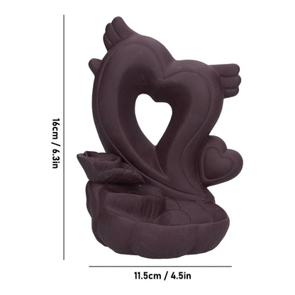Backflow Incense Burner Smoke Waterfall Aroma Burner Ceramic Incense Holder Ornament for Home Office V1294-YM0523-3115210231211