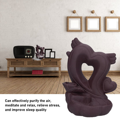 Backflow Incense Burner Smoke Waterfall Aroma Burner Ceramic Incense Holder Ornament for Home Office V1294-YM0523-3115210231211