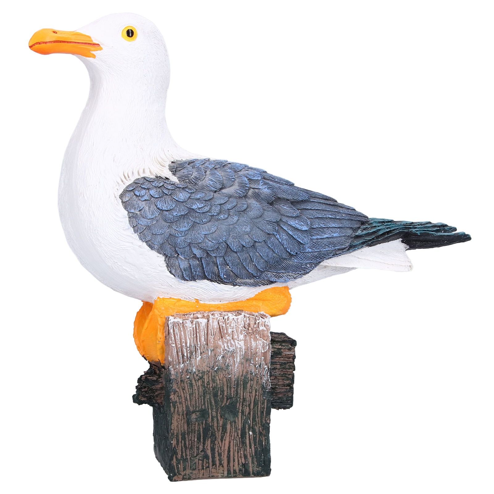 Seagull Figurine Decorations Cute Appearance Vivid Lifelike Exquisite Workmanship Nautical Decor for Home V1294-YM0523-3115210231711