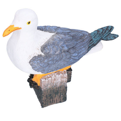 Seagull Figurine Decorations Cute Appearance Vivid Lifelike Exquisite Workmanship Nautical Decor for Home V1294-YM0523-3115210231711