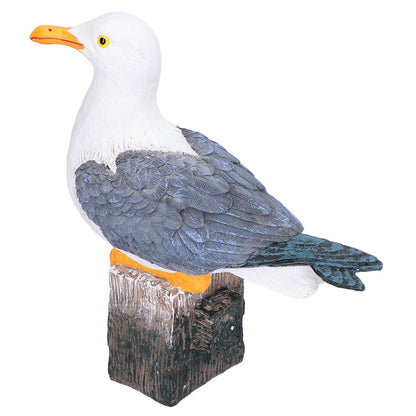 Seagull Figurine Decorations Cute Appearance Vivid Lifelike Exquisite Workmanship Nautical Decor for Home V1294-YM0523-3115210231711