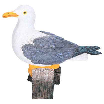 Seagull Figurine Decorations Cute Appearance Vivid Lifelike Exquisite Workmanship Nautical Decor for Home V1294-YM0523-3115210231711