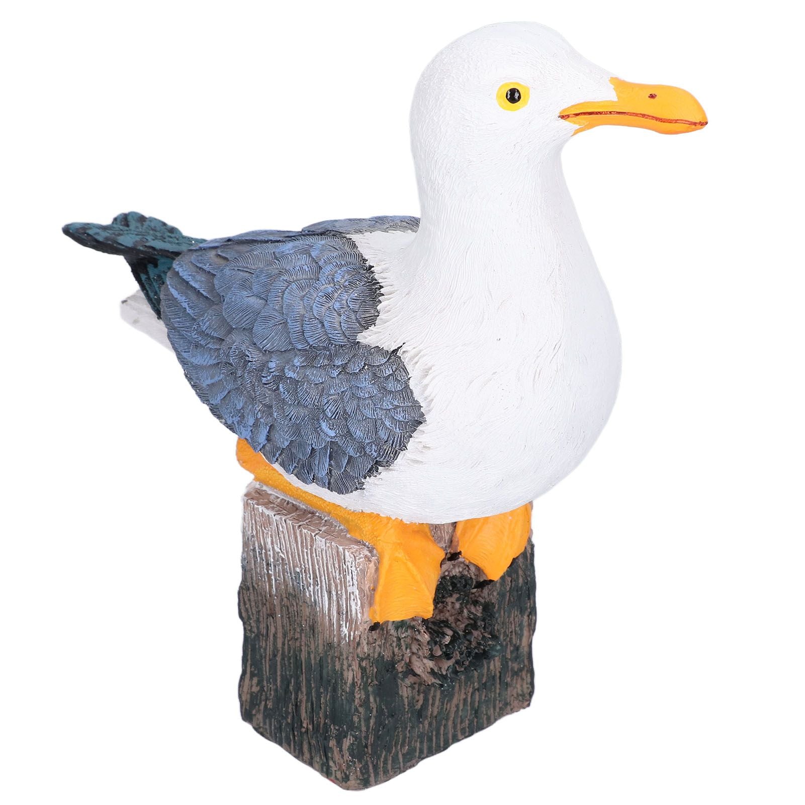Seagull Figurine Decorations Cute Appearance Vivid Lifelike Exquisite Workmanship Nautical Decor for Home V1294-YM0523-3115210231711