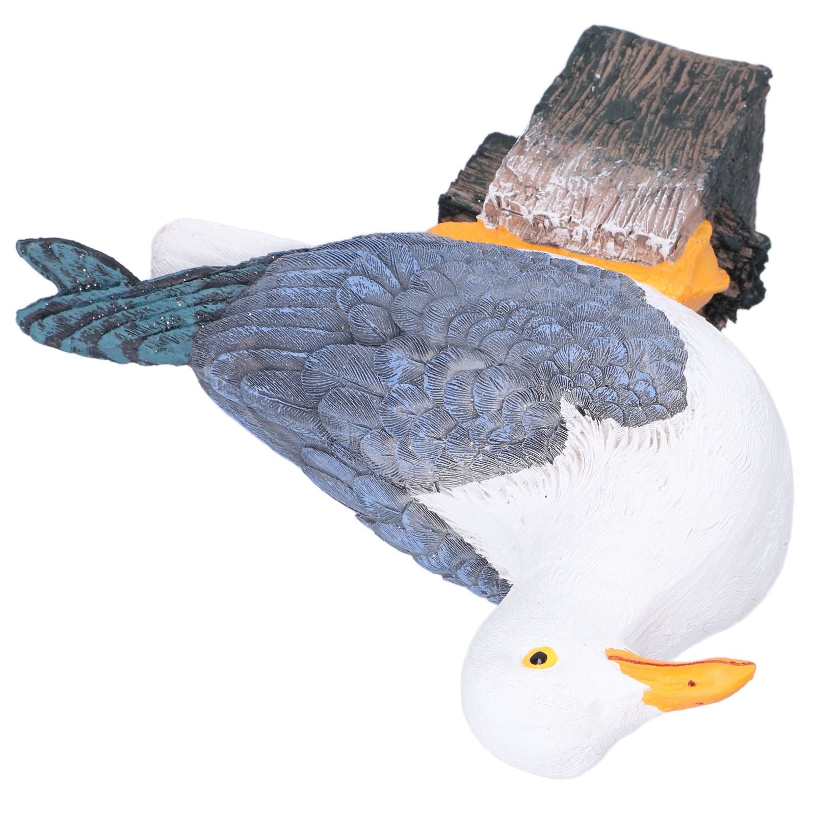Seagull Figurine Decorations Cute Appearance Vivid Lifelike Exquisite Workmanship Nautical Decor for Home V1294-YM0523-3115210231711