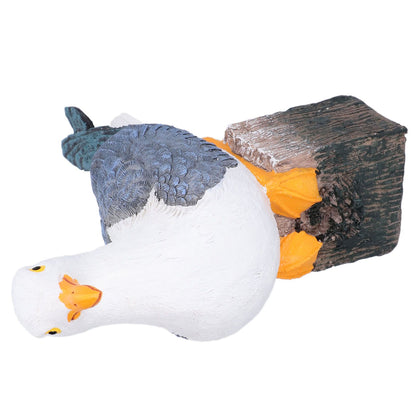 Seagull Figurine Decorations Cute Appearance Vivid Lifelike Exquisite Workmanship Nautical Decor for Home V1294-YM0523-3115210231711