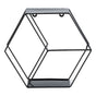 Hex Shelves Simple Wrought Iron Hexagonal Bedroom Living Room Office Wall Shelf DecorationBlack V1294-YM0523-3115210232211