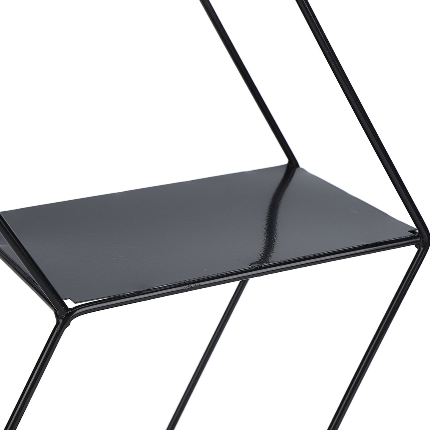 Hex Shelves Simple Wrought Iron Hexagonal Bedroom Living Room Office Wall Shelf DecorationBlack V1294-YM0523-3115210232211
