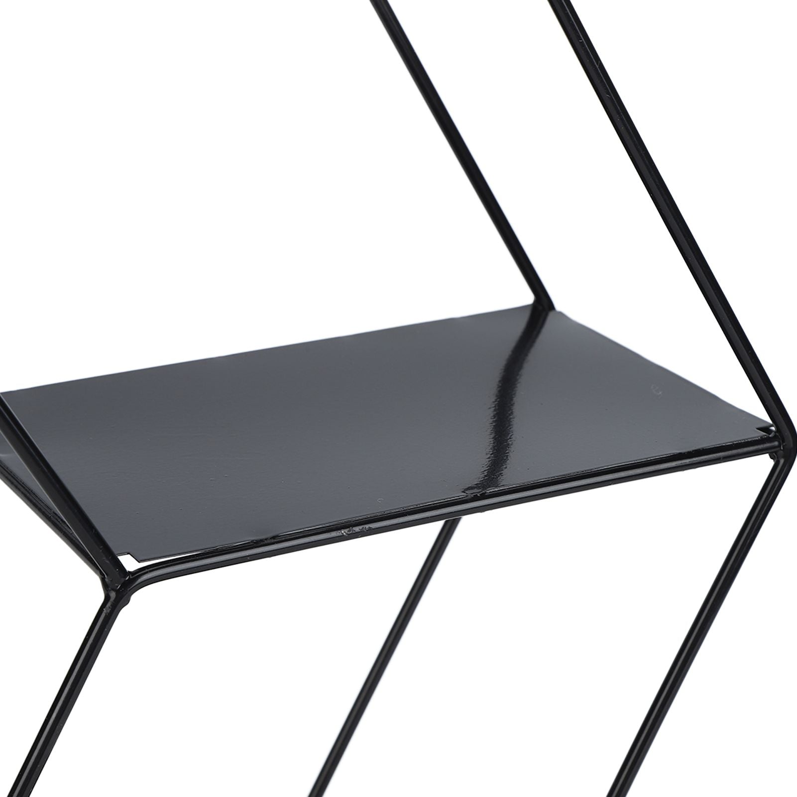 Hex Shelves Simple Wrought Iron Hexagonal Bedroom Living Room Office Wall Shelf DecorationBlack V1294-YM0523-3115210232211