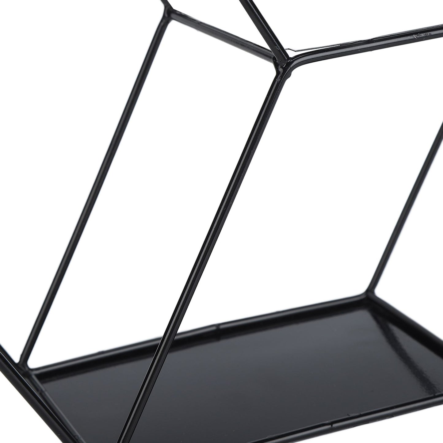 Hex Shelves Simple Wrought Iron Hexagonal Bedroom Living Room Office Wall Shelf DecorationBlack V1294-YM0523-3115210232211