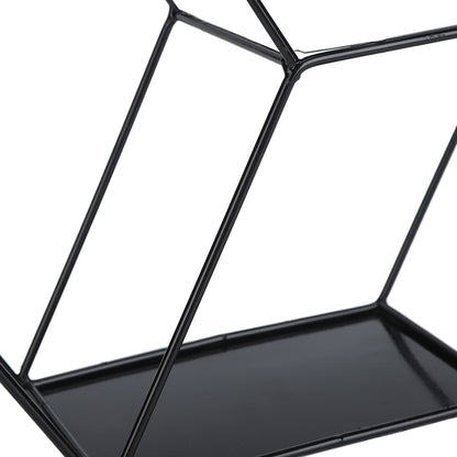Hex Shelves Simple Wrought Iron Hexagonal Bedroom Living Room Office Wall Shelf DecorationBlack V1294-YM0523-3115210232211