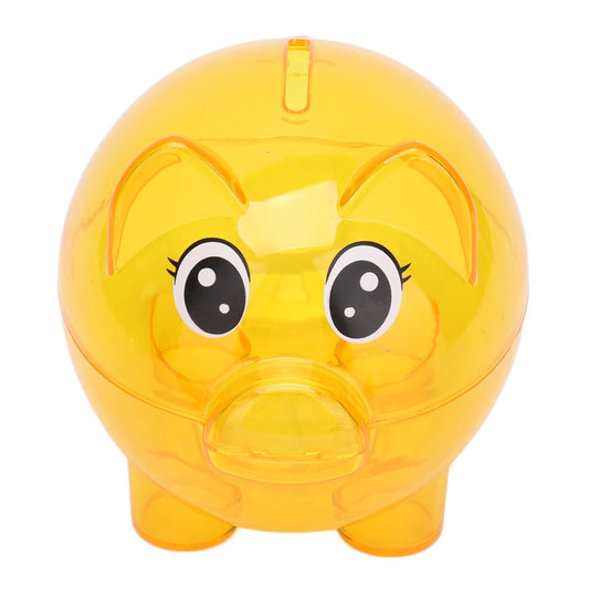 Transparent Plastic Money Saving Box Break Resistance Pig Shaped Piggy Bank for ChildrenL V1294-YM0523-3115210233211