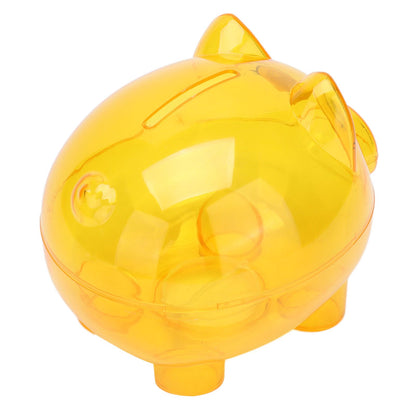 Transparent Plastic Money Saving Box Break Resistance Pig Shaped Piggy Bank for ChildrenL V1294-YM0523-3115210233211