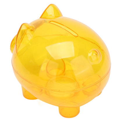 Transparent Plastic Money Saving Box Break Resistance Pig Shaped Piggy Bank for ChildrenL V1294-YM0523-3115210233211