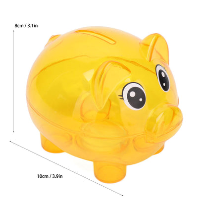 Transparent Plastic Money Saving Box Break Resistance Pig Shaped Piggy Bank for ChildrenS V1294-YM0523-3115210233212