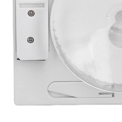5in Wall Shower Clock Digital Timer Alarm Temperature Humidity Display Waterproof for Home BathroomWhite V1294-YM0523-3115210234511