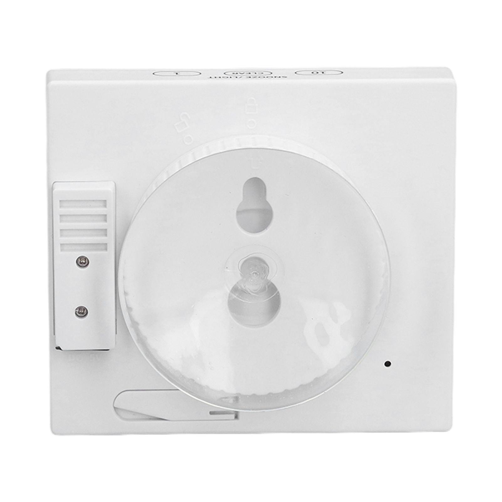 5in Wall Shower Clock Digital Timer Alarm Temperature Humidity Display Waterproof for Home BathroomWhite V1294-YM0523-3115210234511