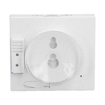 5in Wall Shower Clock Digital Timer Alarm Temperature Humidity Display Waterproof for Home BathroomWhite V1294-YM0523-3115210234511
