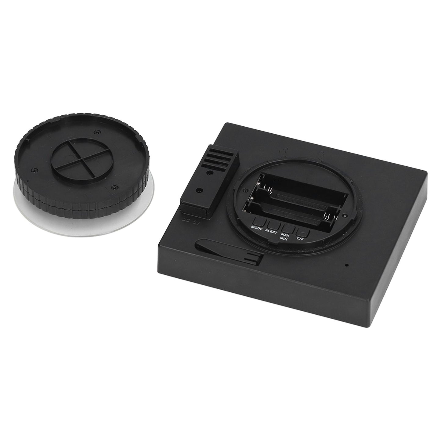 5in Wall Shower Clock Digital Timer Alarm Temperature Humidity Display Waterproof for Home BathroomBlack V1294-YM0523-3115210234512