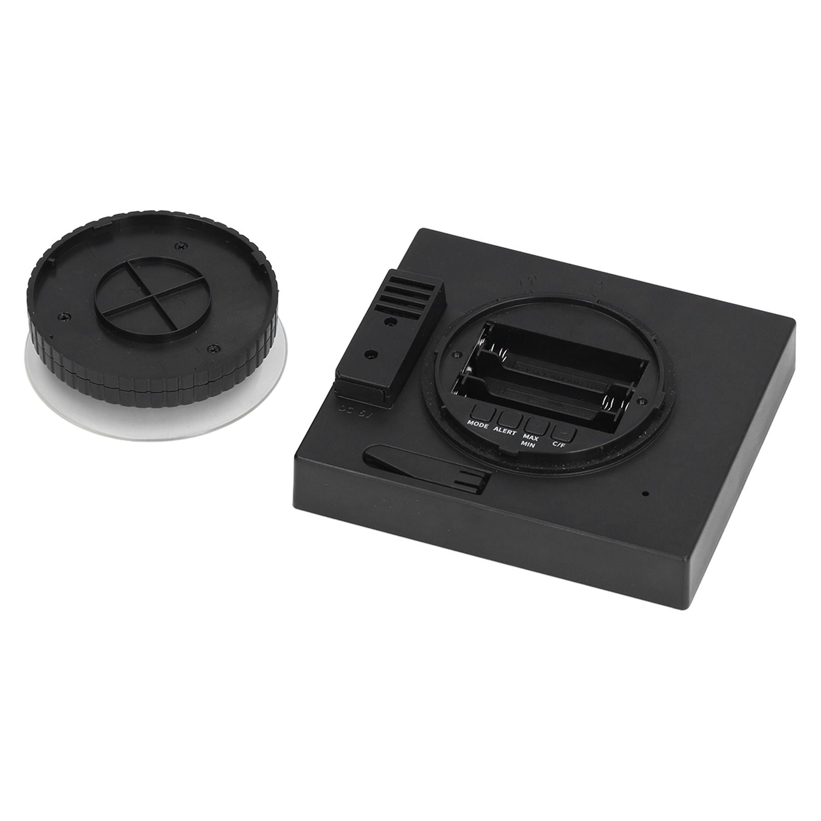 5in Wall Shower Clock Digital Timer Alarm Temperature Humidity Display Waterproof for Home BathroomBlack V1294-YM0523-3115210234512