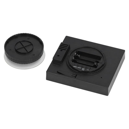 5in Wall Shower Clock Digital Timer Alarm Temperature Humidity Display Waterproof for Home BathroomBlack V1294-YM0523-3115210234512