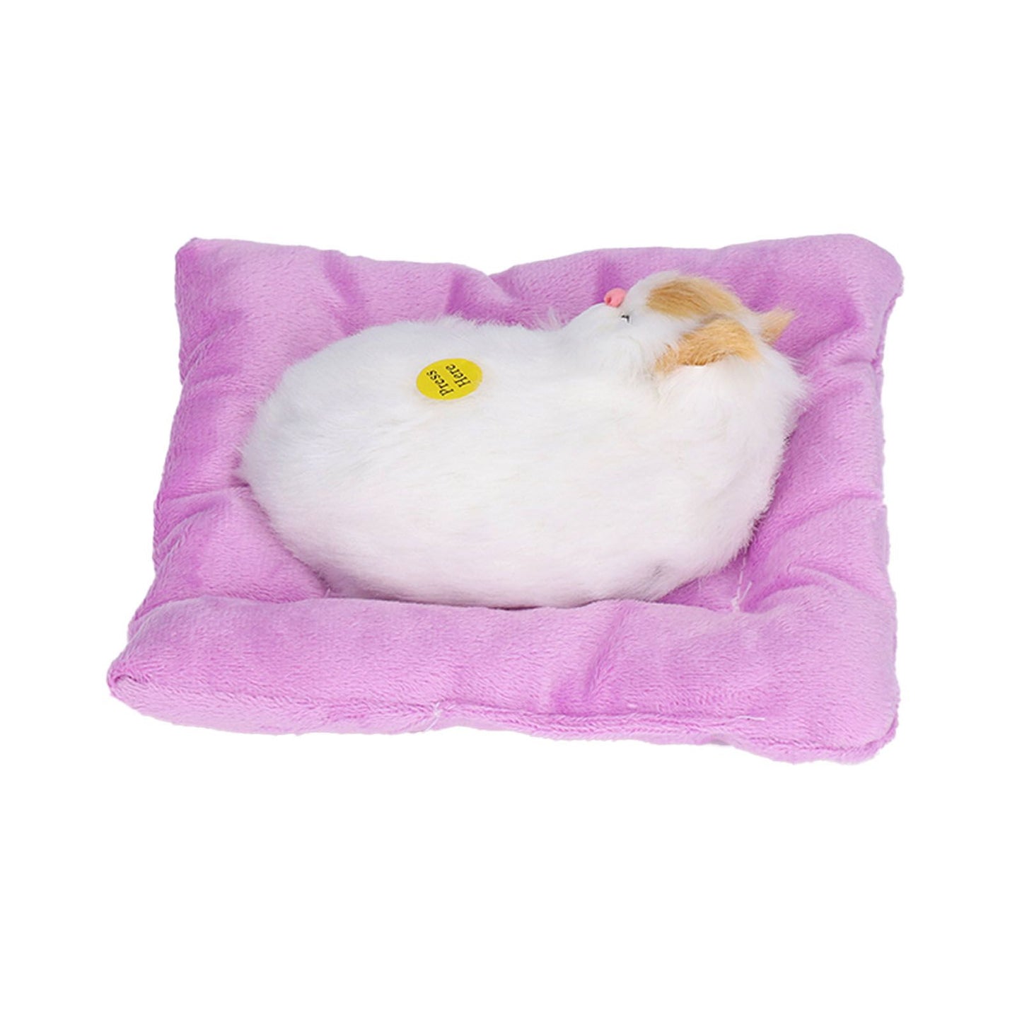 Fake Cats Sleeping Kitten Doll Toy Simulation Sleeping Cat On Pad Interactive Pet Toy with Sound Active V1294-YM0523-3115210235312