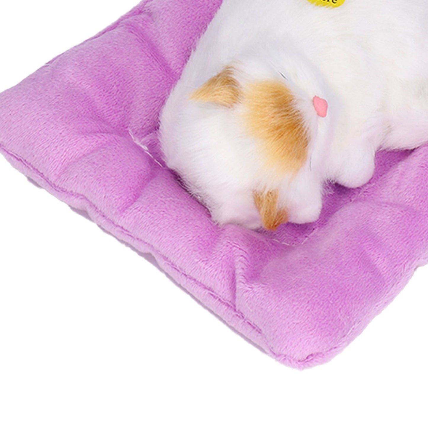 Fake Cats Sleeping Kitten Doll Toy Simulation Sleeping Cat On Pad Interactive Pet Toy with Sound Active V1294-YM0523-3115210235312