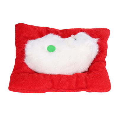 Fake Cats Sleeping Kitten Doll Toy Simulation Sleeping Cat On Pad Interactive Pet Toy with Sound Active V1294-YM0523-3115210235313