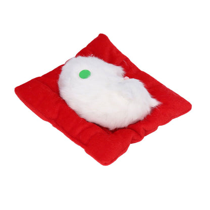 Fake Cats Sleeping Kitten Doll Toy Simulation Sleeping Cat On Pad Interactive Pet Toy with Sound Active V1294-YM0523-3115210235313