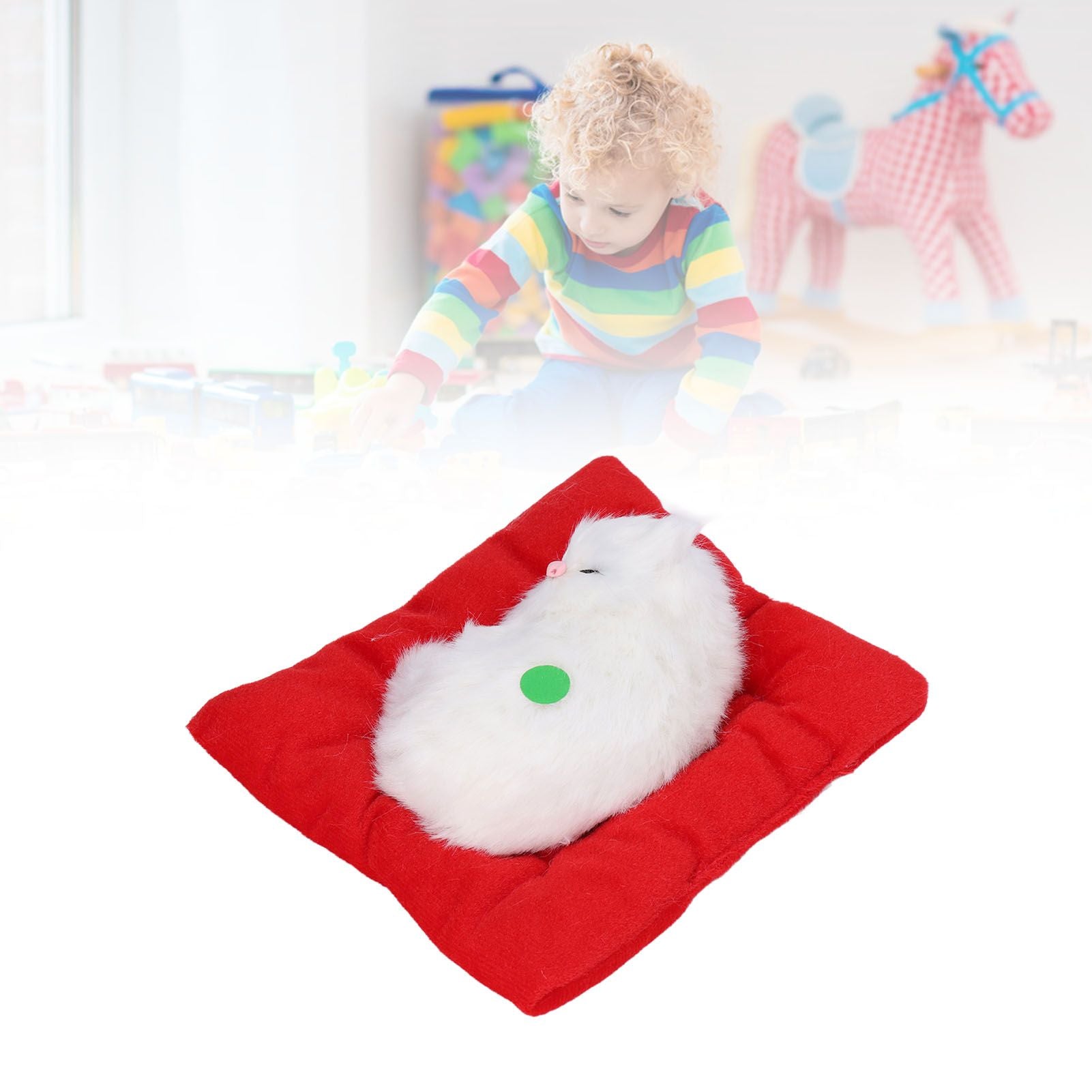 Fake Cats Sleeping Kitten Doll Toy Simulation Sleeping Cat On Pad Interactive Pet Toy with Sound Active V1294-YM0523-3115210235313