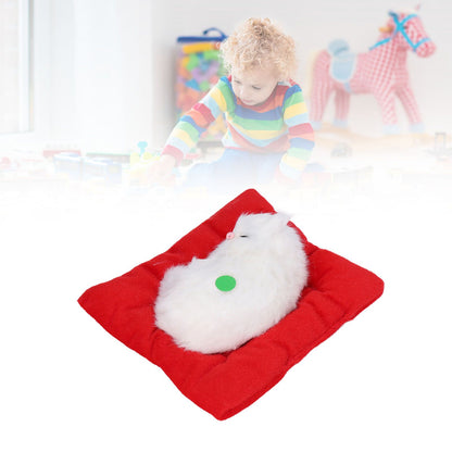 Fake Cats Sleeping Kitten Doll Toy Simulation Sleeping Cat On Pad Interactive Pet Toy with Sound Active V1294-YM0523-3115210235313