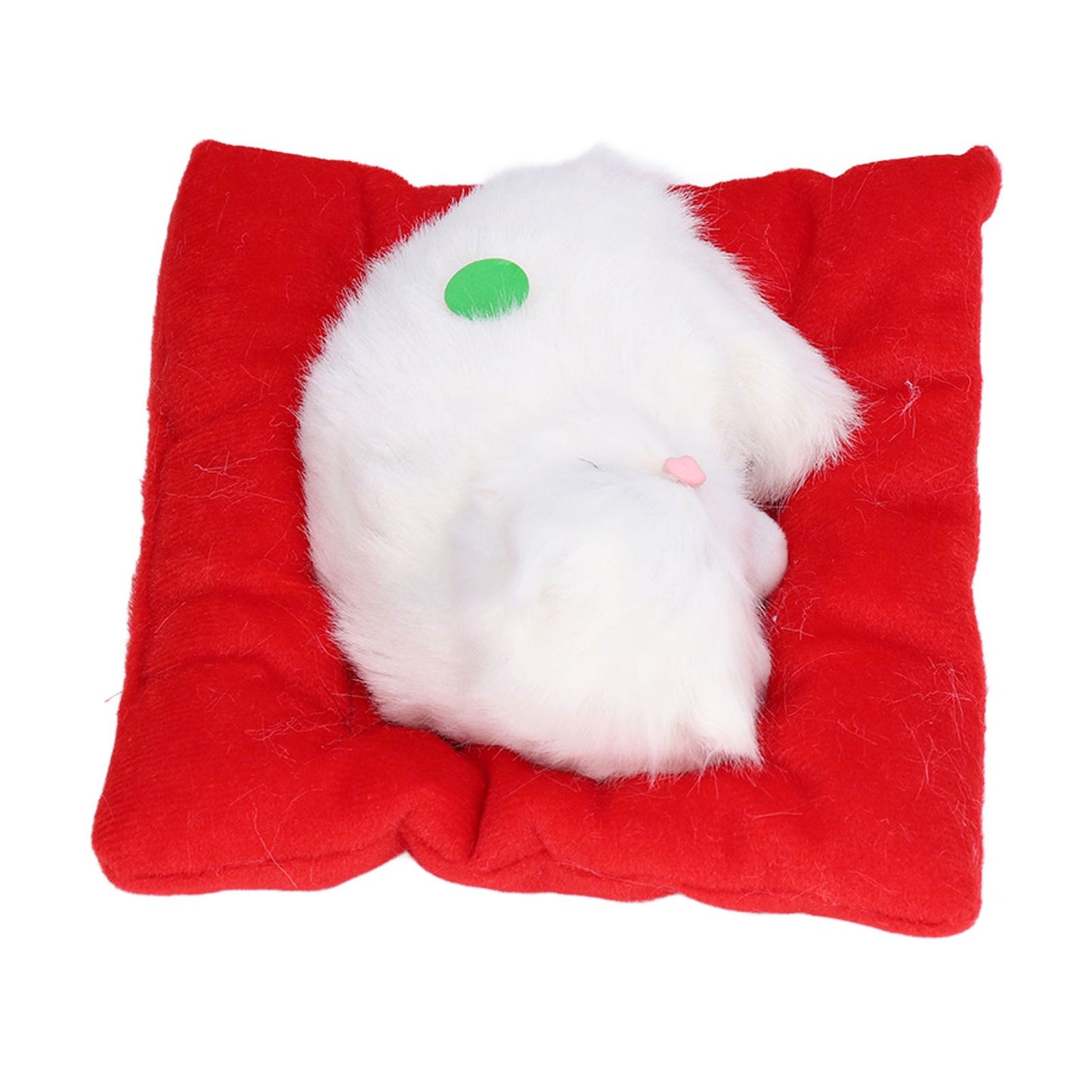 Fake Cats Sleeping Kitten Doll Toy Simulation Sleeping Cat On Pad Interactive Pet Toy with Sound Active V1294-YM0523-3115210235313
