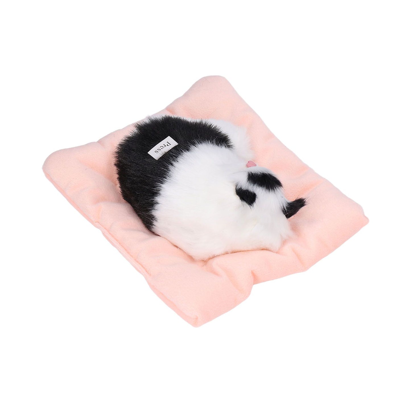 Fake Cats Sleeping Kitten Doll Toy Simulation Sleeping Cat On Pad Interactive Pet Toy with Sound Active V1294-YM0523-3115210235314