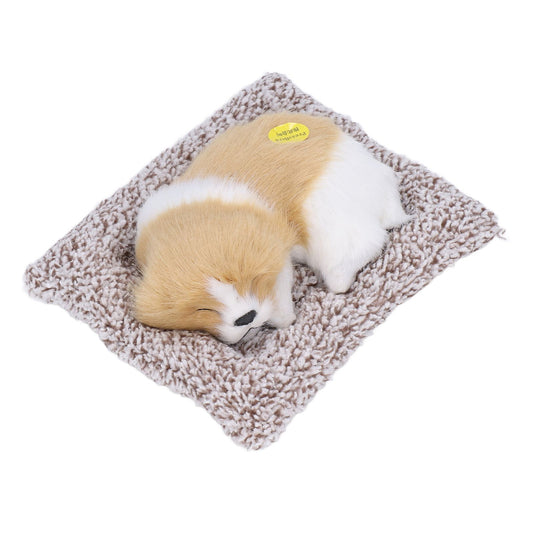 Realistic Sleeping Dog Adorable Sleeping Puppy Children Toys Decorations Gifts for Boys GirlsDirt White Block V1294-YM0523-3115210238311