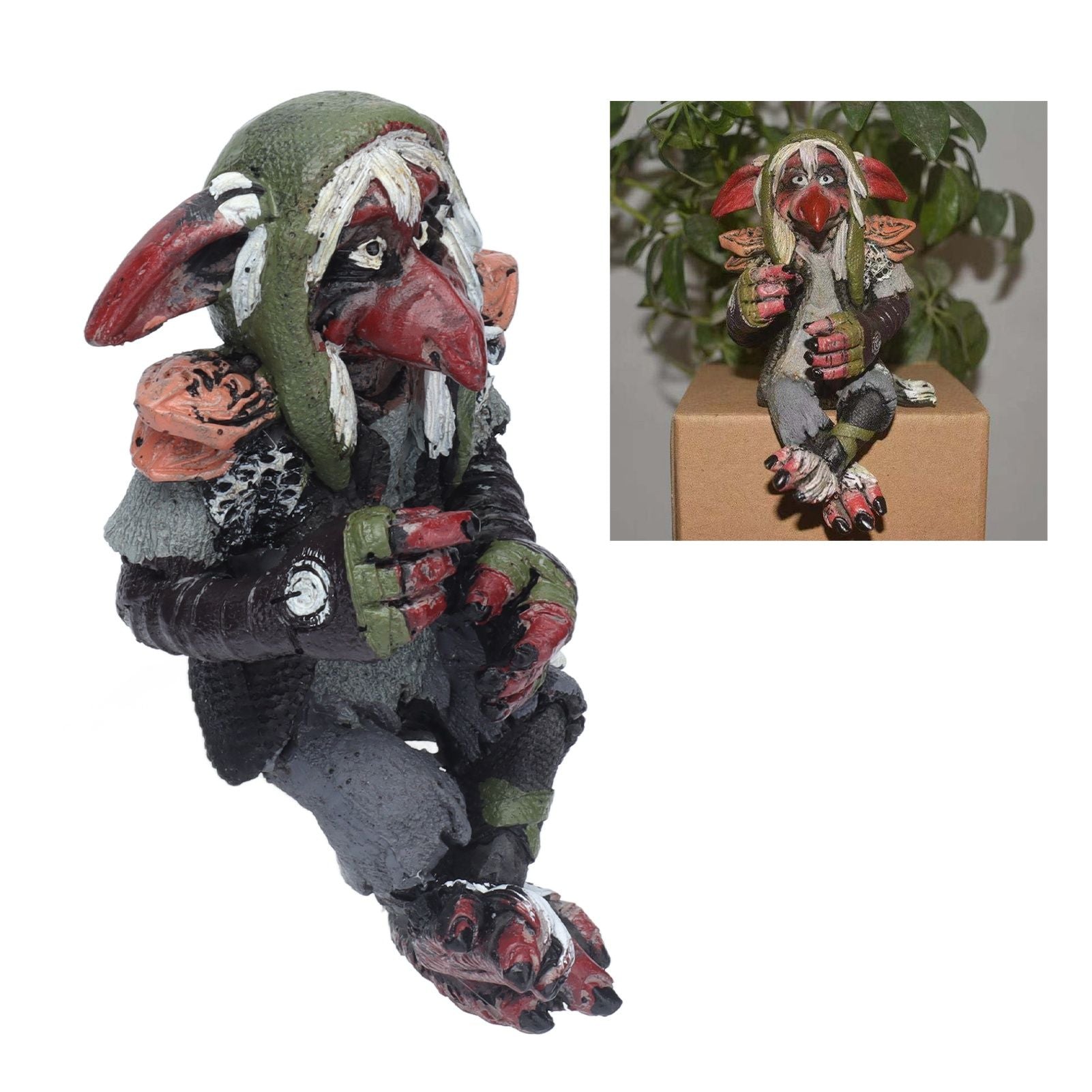 Resin Statue Garden Big Goblin Statue Leprechaun Anime Character Sculpture Home Decor Toys V1294-YM0523-3115210241611
