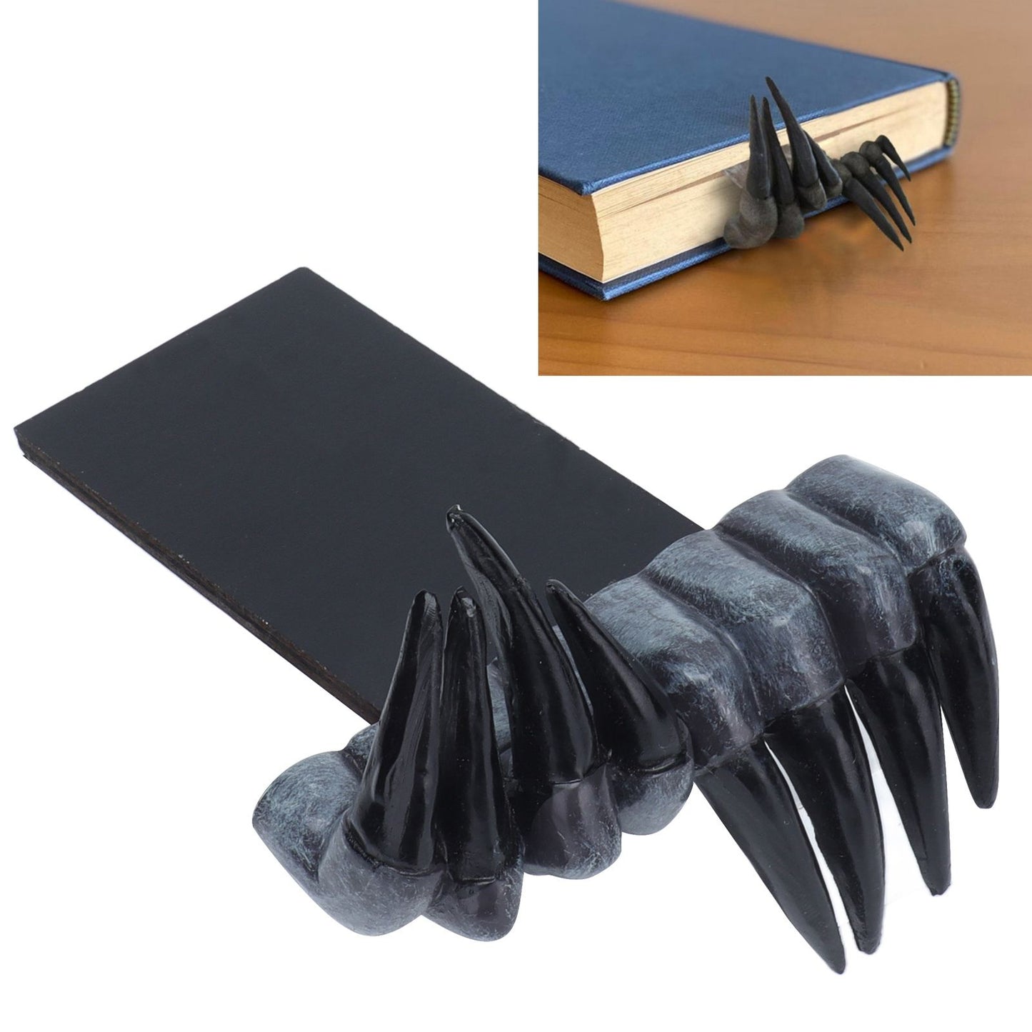 3D Devil's Hand Bookmark Innovative Synthetic Resin Tabletop Ornament Art Craft Stationery Gift V1294-YM0523-3115210242311