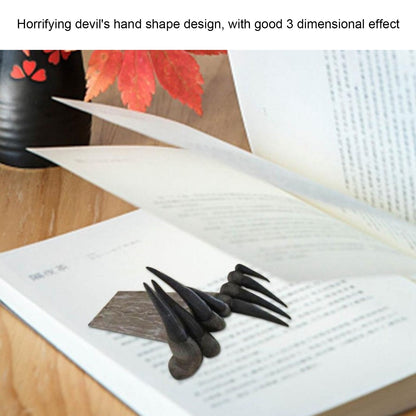 3D Devil's Hand Bookmark Innovative Synthetic Resin Tabletop Ornament Art Craft Stationery Gift V1294-YM0523-3115210242311