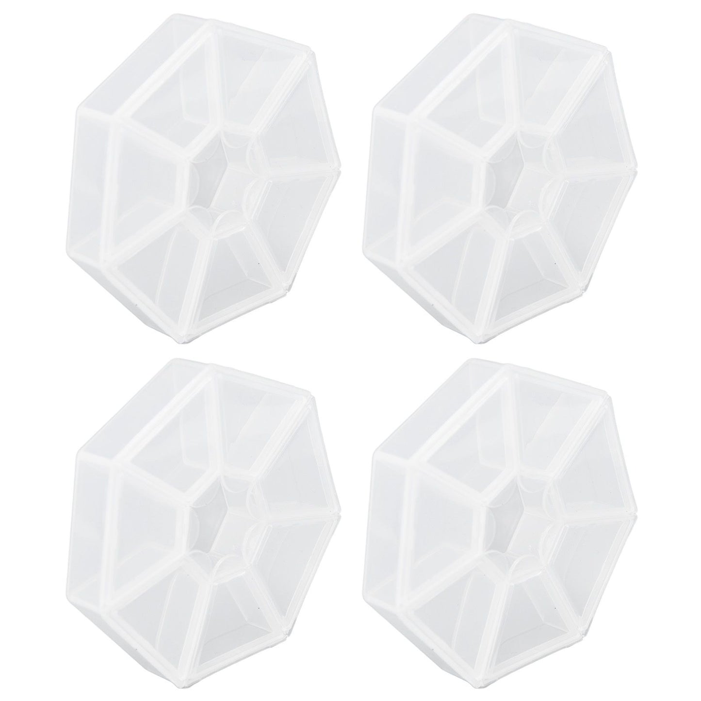 7 Grids Storage Box Clear Plastic Organizer Containers for Fishing Jewelry Pills V1294-YM0523-3115210244311