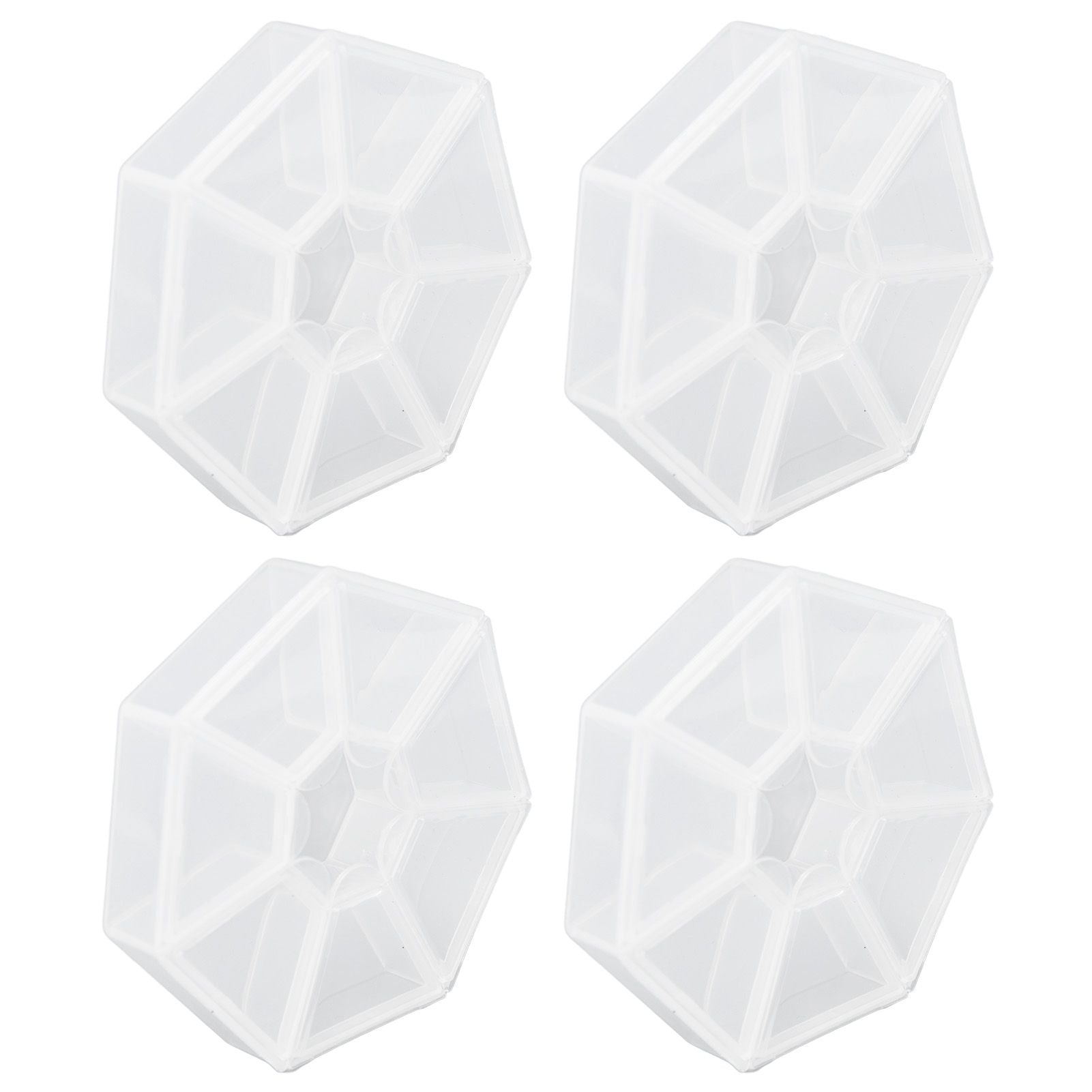 7 Grids Storage Box Clear Plastic Organizer Containers for Fishing Jewelry Pills V1294-YM0523-3115210244311