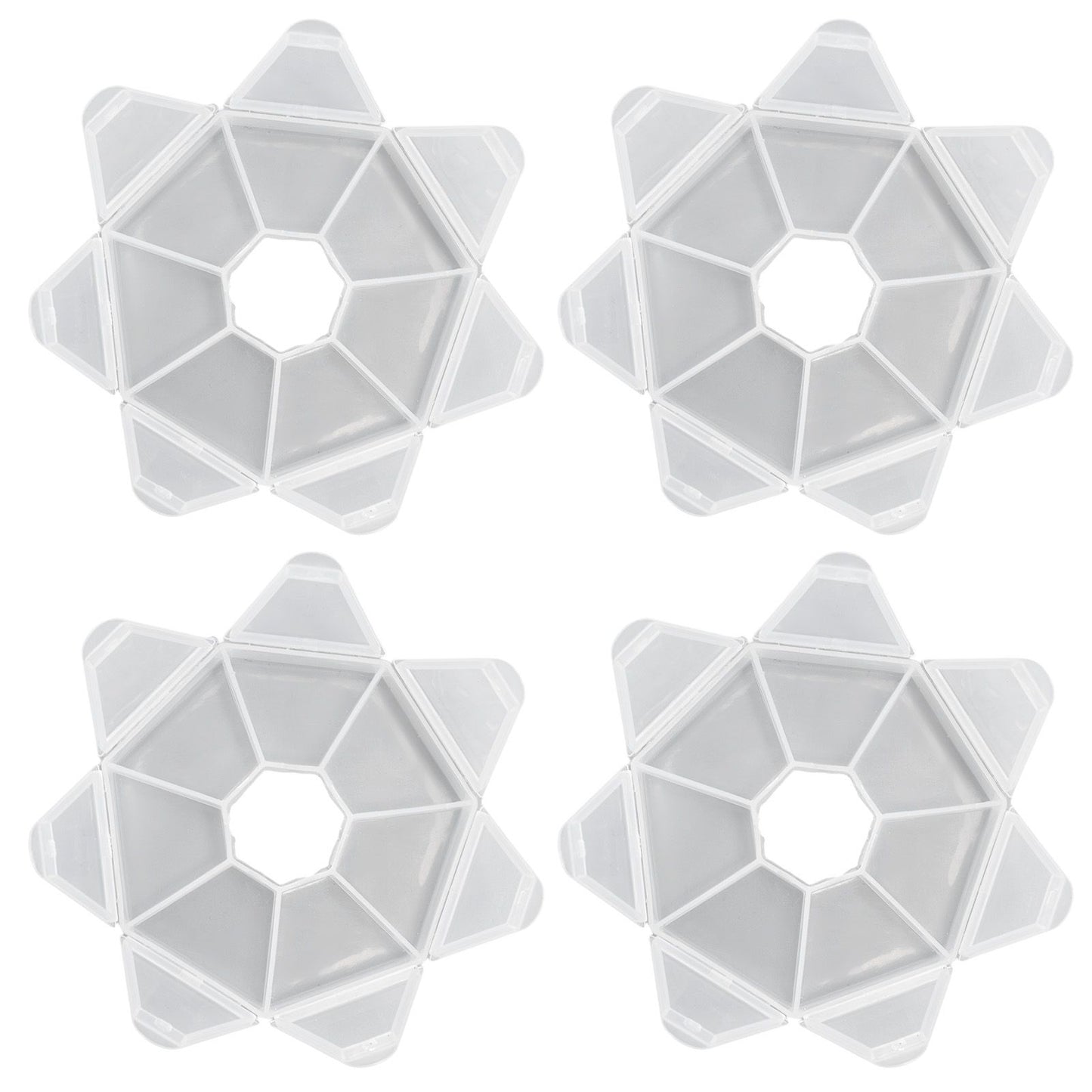7 Grids Storage Box Clear Plastic Organizer Containers for Fishing Jewelry Pills V1294-YM0523-3115210244311