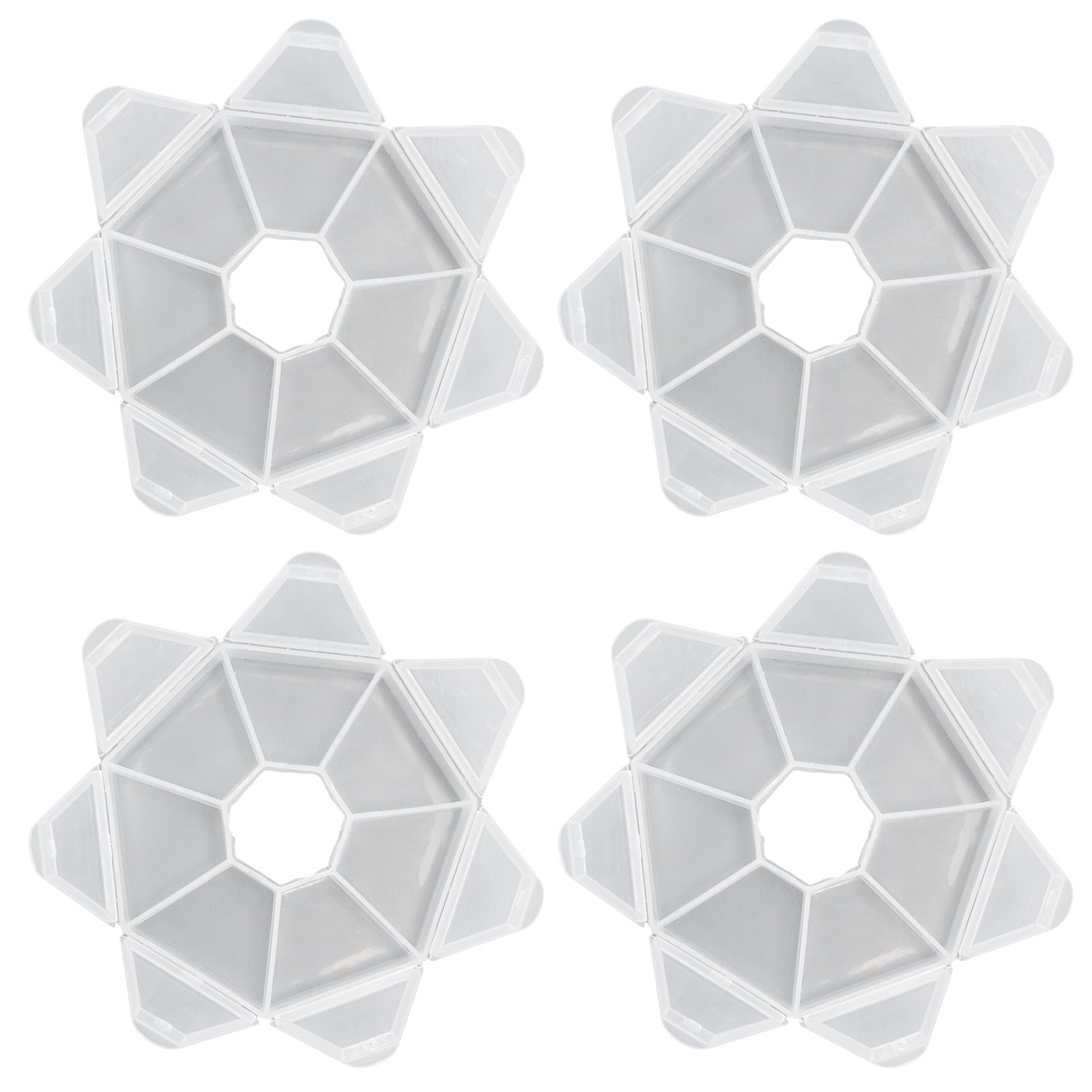 7 Grids Storage Box Clear Plastic Organizer Containers for Fishing Jewelry Pills V1294-YM0523-3115210244311