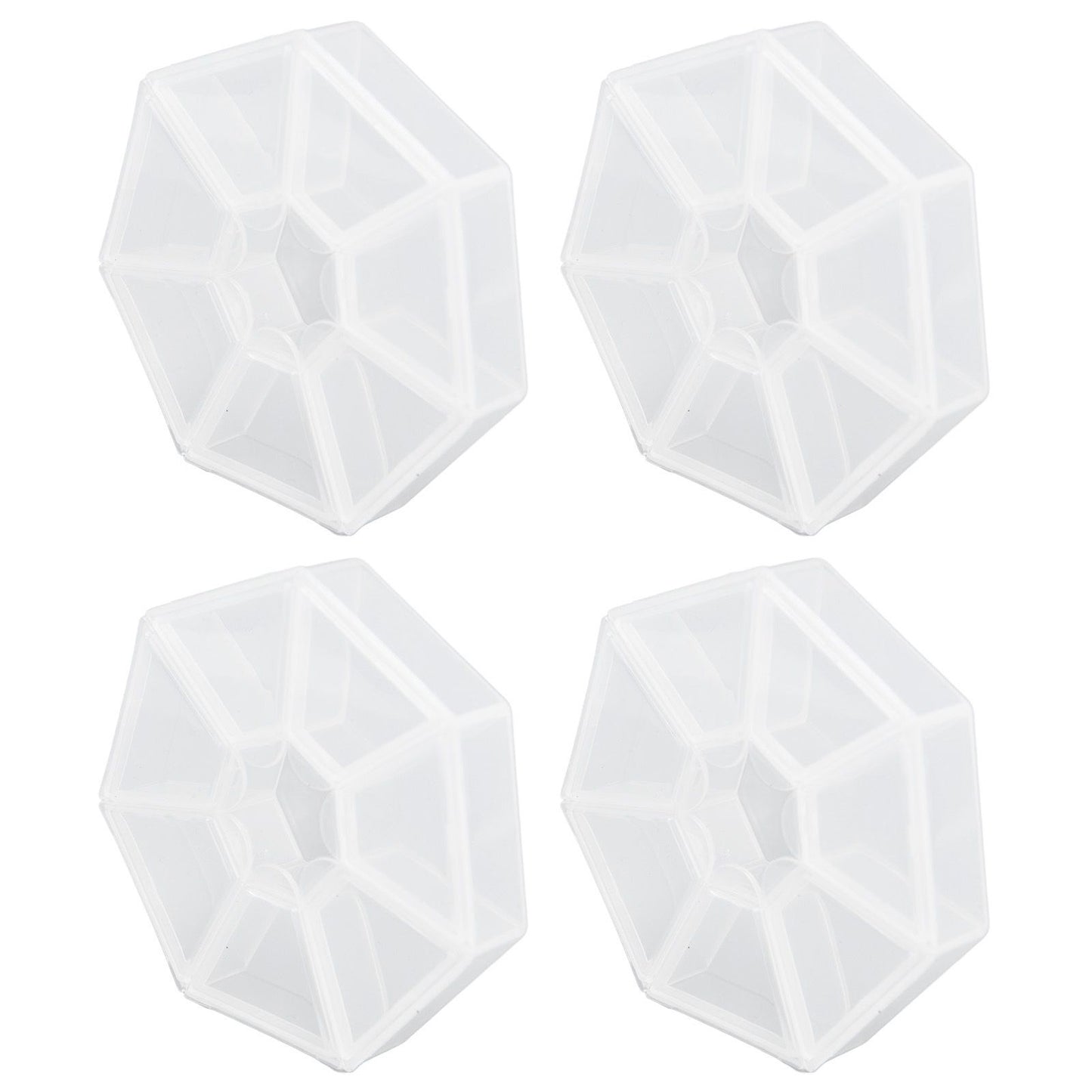 7 Grids Storage Box Clear Plastic Organizer Containers for Fishing Jewelry Pills V1294-YM0523-3115210244311