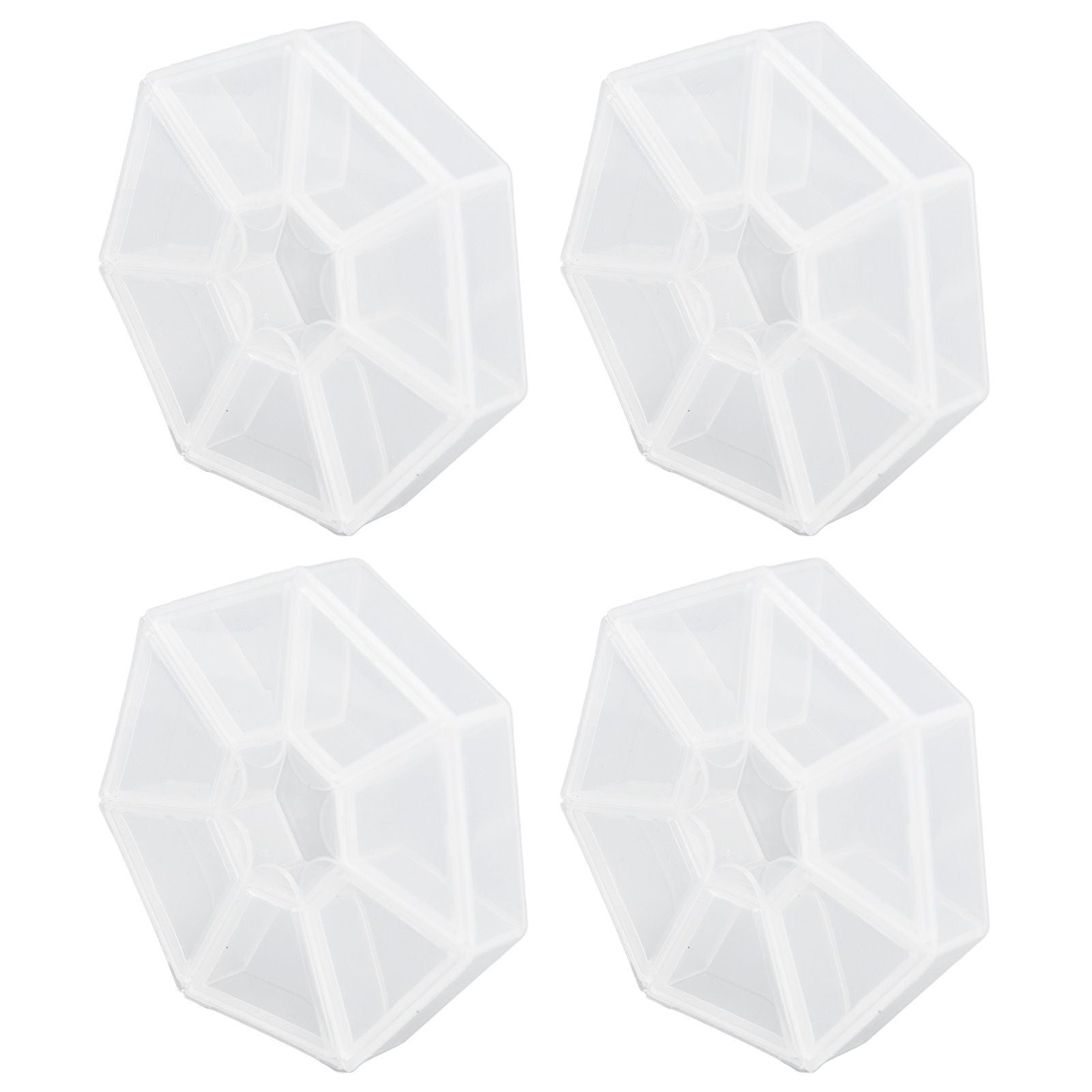 7 Grids Storage Box Clear Plastic Organizer Containers for Fishing Jewelry Pills V1294-YM0523-3115210244311