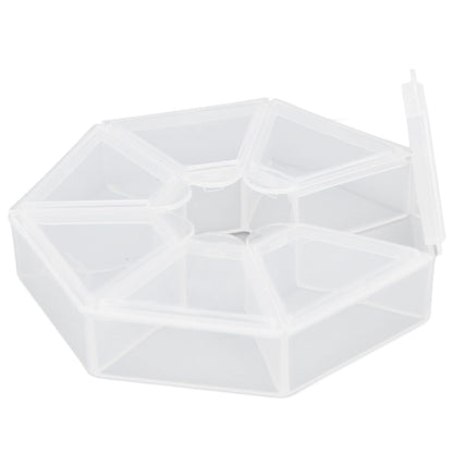 7 Grids Storage Box Clear Plastic Organizer Containers for Fishing Jewelry Pills V1294-YM0523-3115210244311