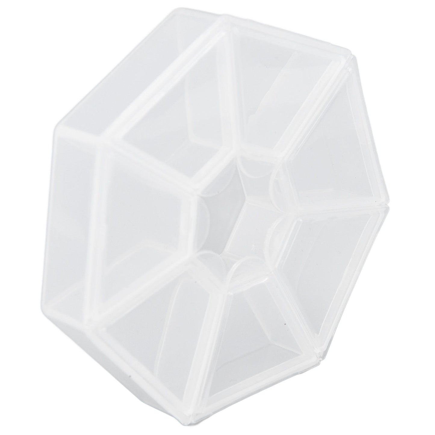 7 Grids Storage Box Clear Plastic Organizer Containers for Fishing Jewelry Pills V1294-YM0523-3115210244311