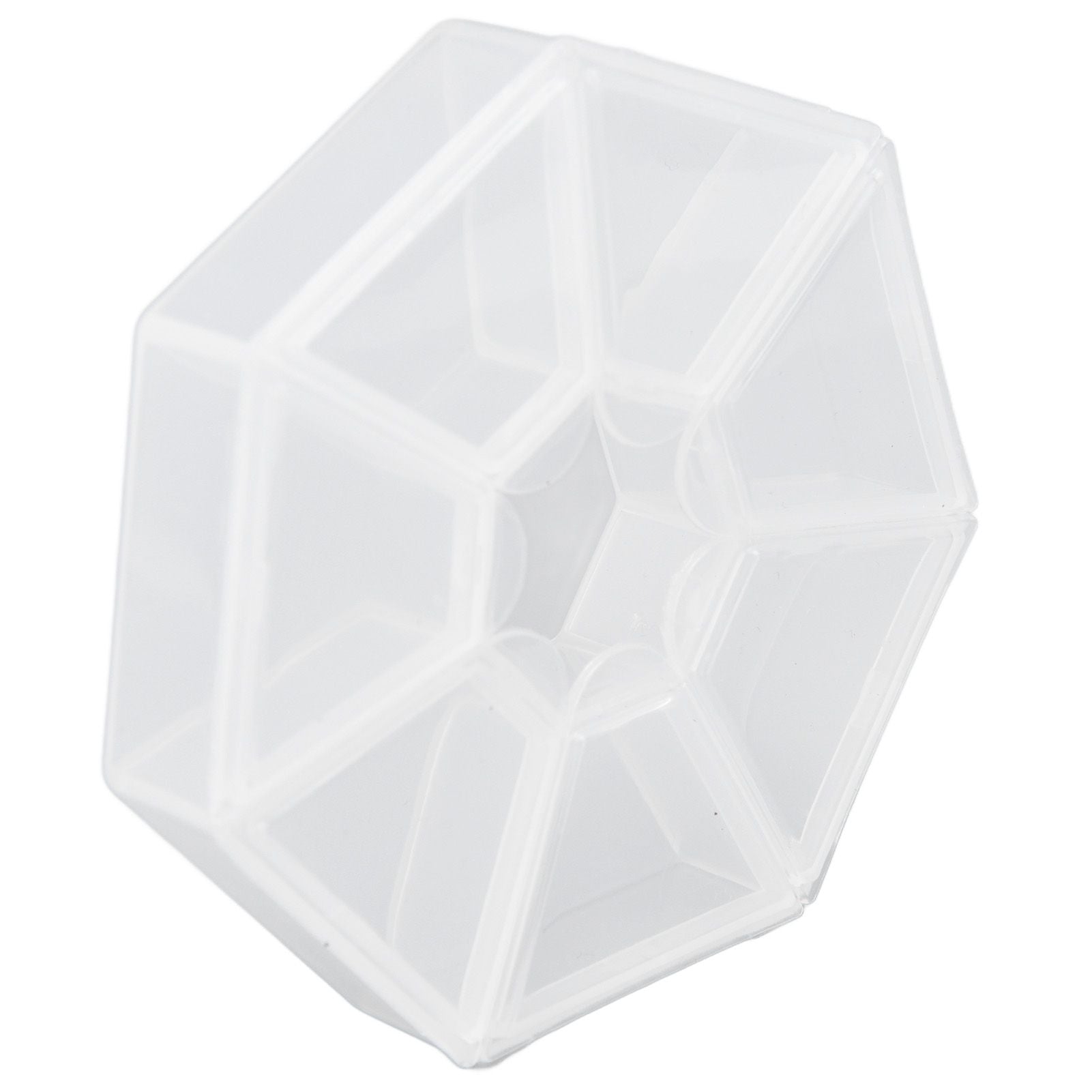 7 Grids Storage Box Clear Plastic Organizer Containers for Fishing Jewelry Pills V1294-YM0523-3115210244311