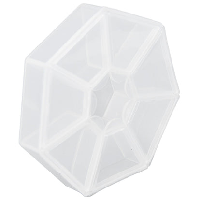 7 Grids Storage Box Clear Plastic Organizer Containers for Fishing Jewelry Pills V1294-YM0523-3115210244311